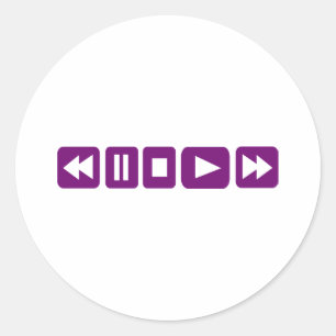 Music Player Classic Round Sticker