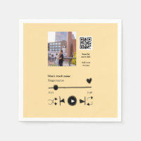 Music player personalized couple love q r code tex