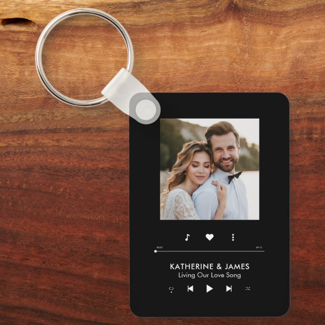 Music Player Photo Frame  Key Ring (Front)