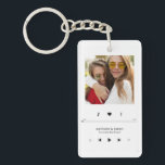 Music Player Photo Frame Personalised BFF Key Ring<br><div class="desc">Fun and whimsical photo design featuring a music player mockup.</div>