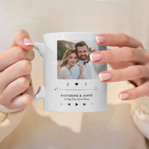 Music Player Photo Frame Personalised Coffee Mug