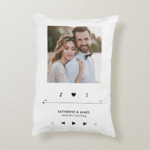 Music Player Photo Frame Personalised Decorative Cushion