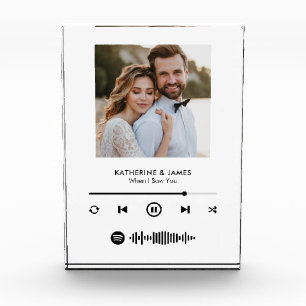 Music Player Photo Frame With Custom Spotify Code Block