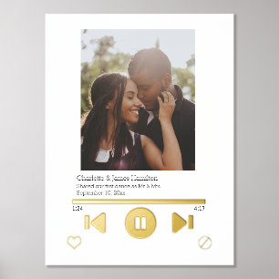 Music Player Photo Personalised Foil Prints
