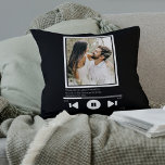 Music Player Photo Personalized Cushion<br><div class="desc">Novelty and modern Music Player Photo template - Personalized modern throw pillow.  add your own photograph and text - change the text to suit your requirements - personalized gifts ideas from Ricaso</div>
