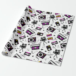 Music player,tape recorder,videotape,movie camera, wrapping paper