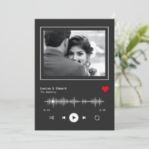Music Player Wedding Invitation