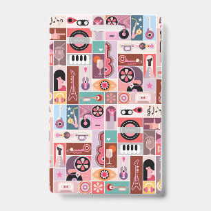 Music pop art  ID badge