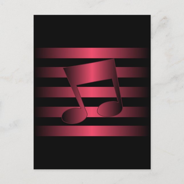 music postcard (Front)