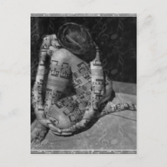 music postcard (Front)