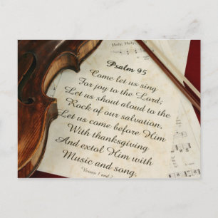 music postcard 48
