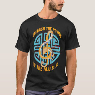 Music Power Men Black T-Shirt