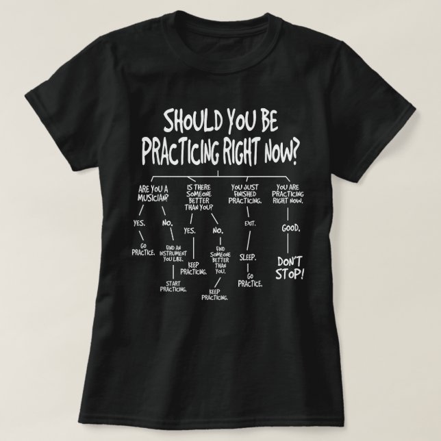 Music Practice Instrument Algorithm Christmas T-Shirt (Design Front)