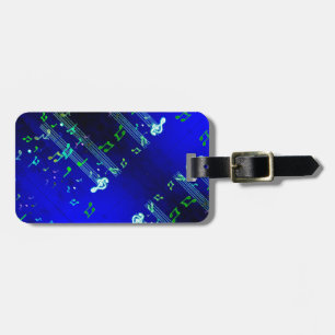 Music Print Cut Sew Bag Luggage Tag
