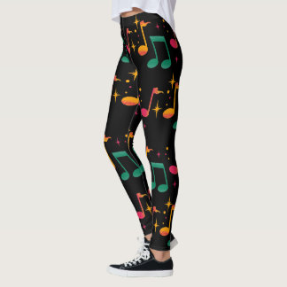 Music Print Leggings