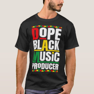 Music Producer Black History Month Music Black Mus T-Shirt