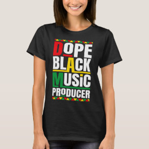 Music Producer Black History Month Music Black Mus T-Shirt