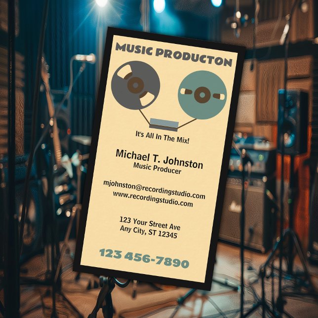 Music Producer Business Card (Creator Uploaded)