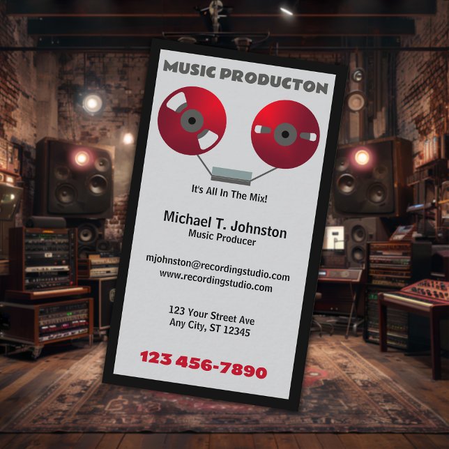 Music Producer Business Card (Creator Uploaded)