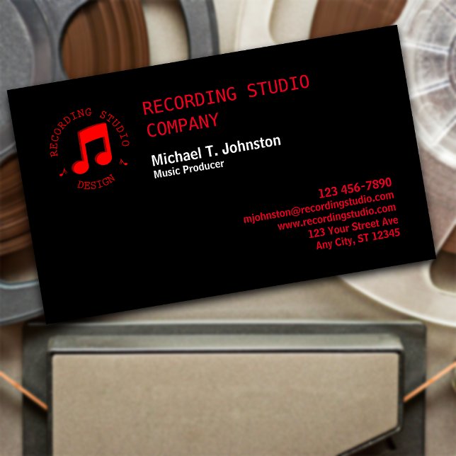 Music Producer Business Card (Creator Uploaded)