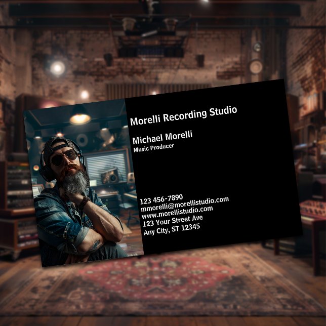 Music Producer Business Card (Creator Uploaded)