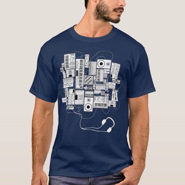 Music Producer Dj and Electronic Musician T-Shirt (Front)