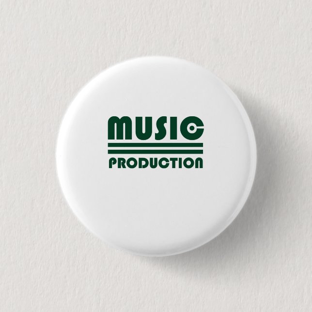 Music Production 3 Cm Round Badge (Front)
