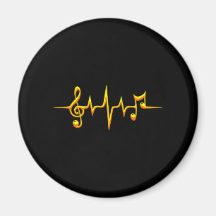 Music Pulse Notes Clef Frequency Wave Sound Magnet