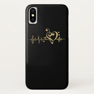 Music Pulse Notes Clef Heartbeat Case-Mate iPhone Case