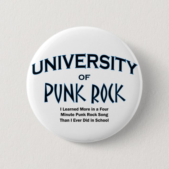 music-punk rock 6 cm round badge (Front)
