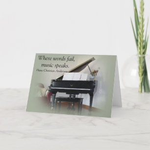 Music quote - Greeting card