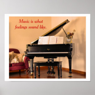 Music quote - poster