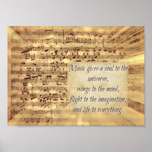 Music Quote Poster (Front)