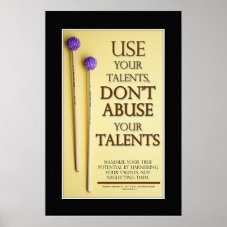 Music Quotes - Inspirational Percussion Poster