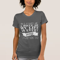 Music Quotes T-shirt for Ladies Grunge Style