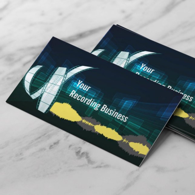 Music Recording Studio Production Business Card (Creator Uploaded)