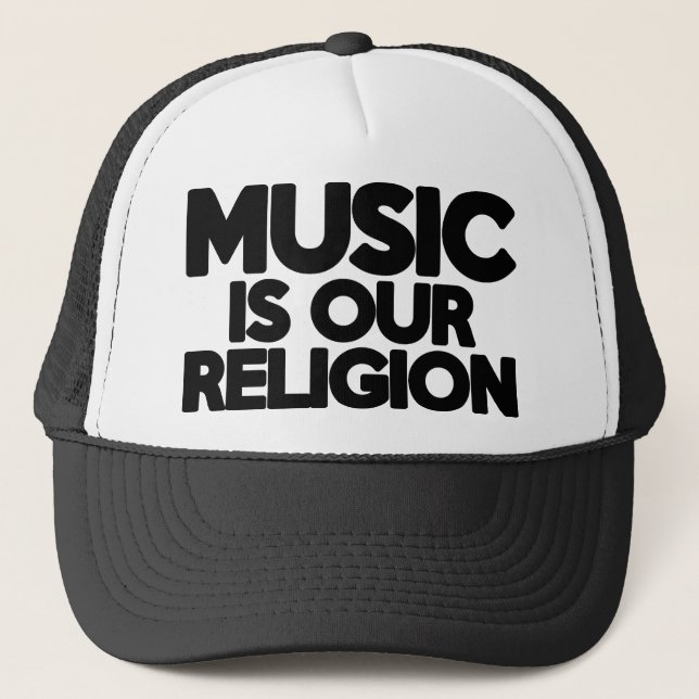 Music Religion Trucker Hat (Front)