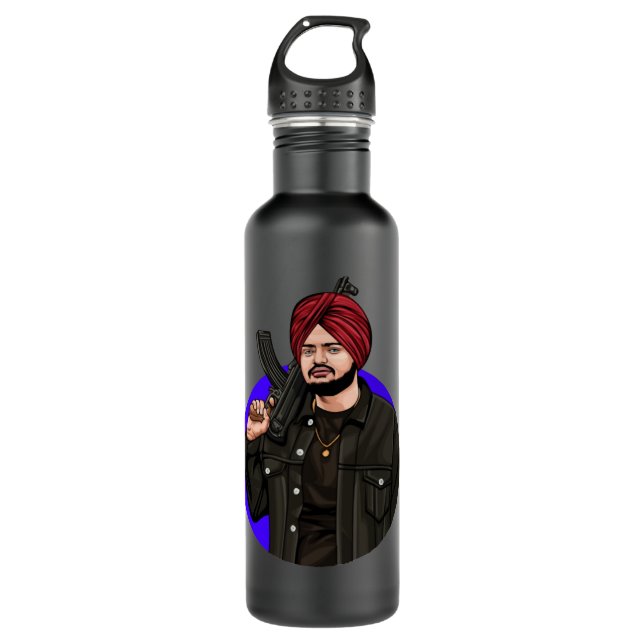 Music Retro Indian Sidhu Five Moose Man Wala Actor 710 Ml Water Bottle (Front)