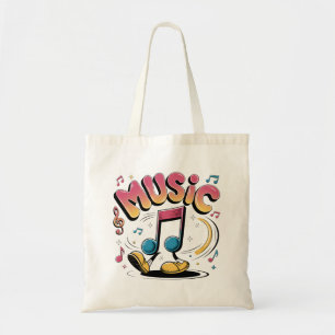 Music Retro Tote Bag
