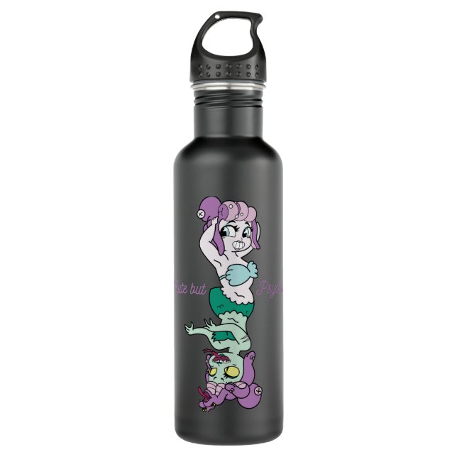 Music Retro Video Cuphead Games Cute Graphic Gift 710 Ml Water Bottle (Front)