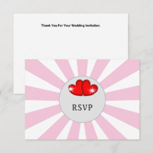 Music Retro Vinyl Record Wedding Fun Save The Date RSVP Card