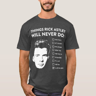 Music Retrohings Rick Astley Will Never Do Hallowe T-Shirt