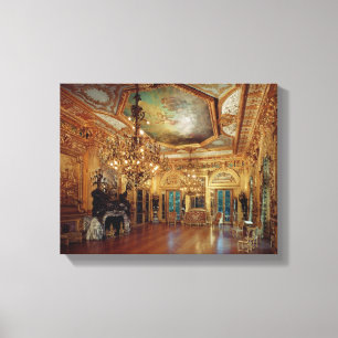 Music room interior canvas print