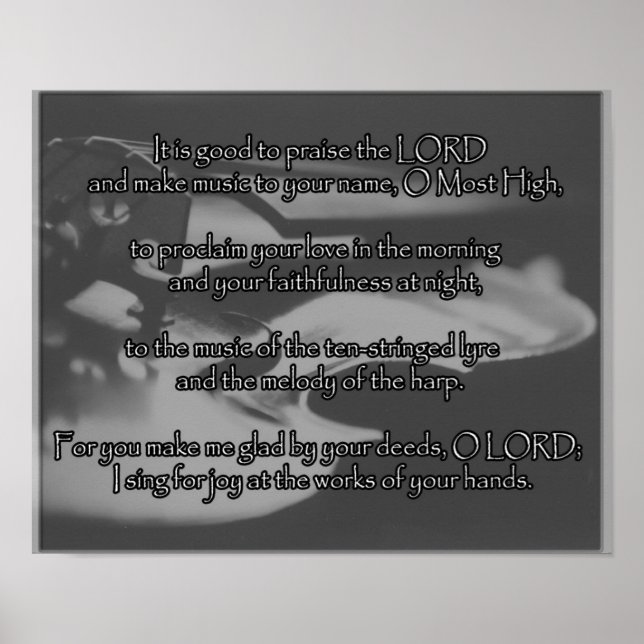 music room praise poster (Front)