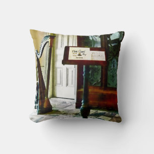 Music Room With Harp Cushion