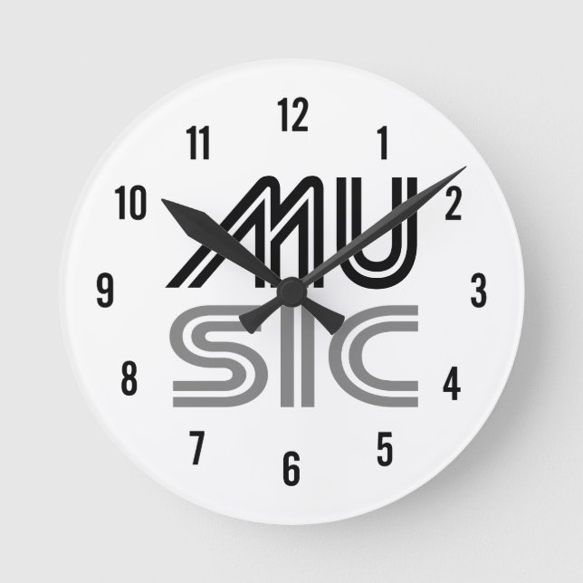 Music Round Clock (Front)