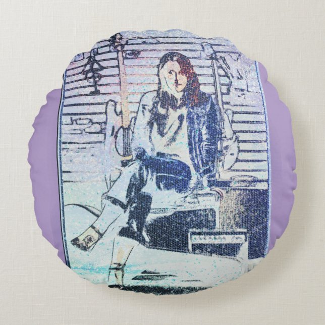 Music Round Cushion (Front)