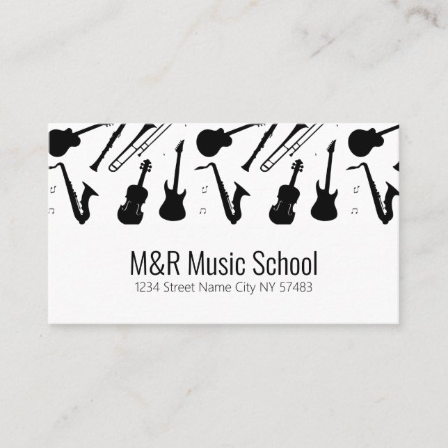 Music School Business Card (Front)