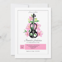 Music School Graduation Party Invitation