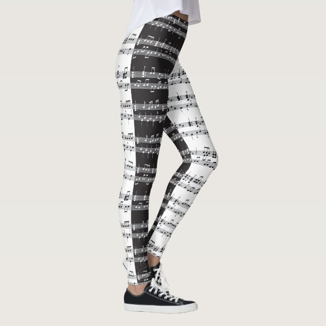Music score design  leggings (Right)